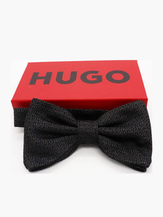 Hugo Παπιγιον Bow Tie All Over Logo Tie Μαυρο