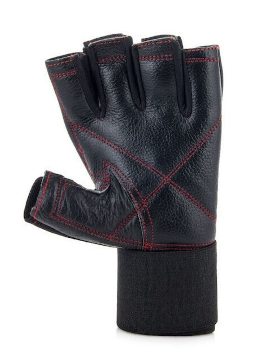 Schwarz Leder Handschuhe