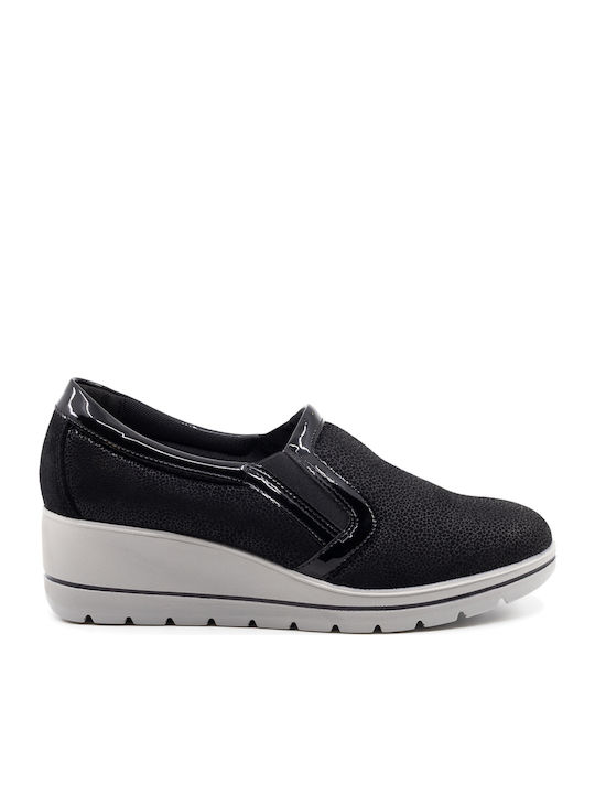 Ανατομικά Γυναικεία Slip-On Μαύρα