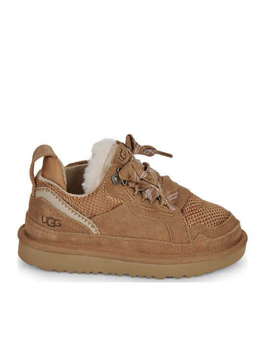 Adidași Copii Inalți Cu Închidere Hoop & Loop Maro