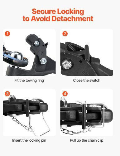 Vevor Tow Hook Car Maximum Towing Weight 1814kg