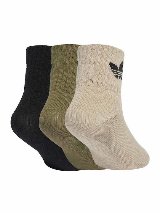 adidas Παιδικές Κάλτσες Μακριές Stone 3 Ζευγάρια