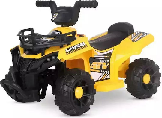 Motocicletă Cu 4 Roți Electrică 6 Volți Galbenă Pentru 2+ Ani