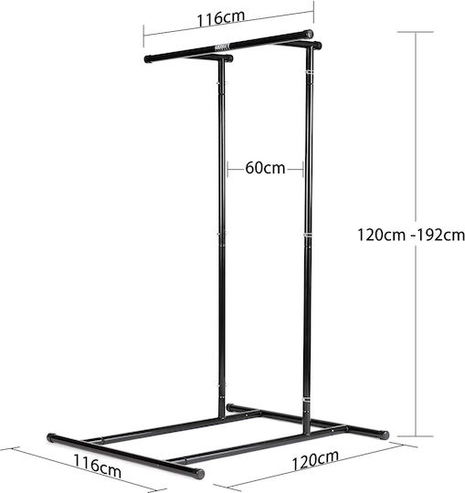 Bakaji Pull-Up & Dip Bar without Weights