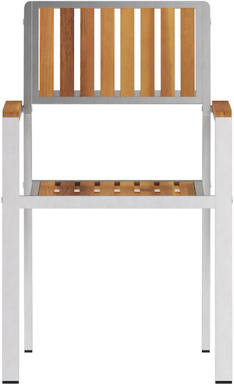Scaun de exterior Lemn Silver, Brown