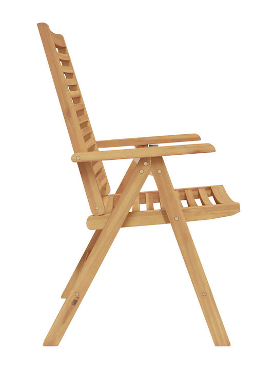 Outdoor Chair Wooden Teak 6pcs 52x60cm