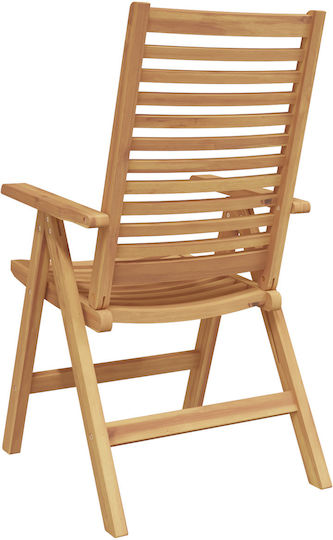 Scaun de exterior Lemn Tecă 6buc 52x60cm