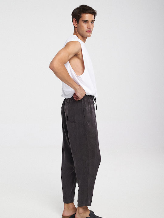 Παντελόνι σε Relaxed Εφαρμογή Dark Grey