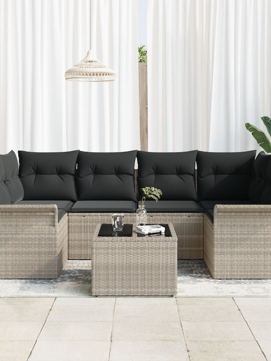 Zweisitziges Sofa Außenbereich Rattan 55x55x37cm