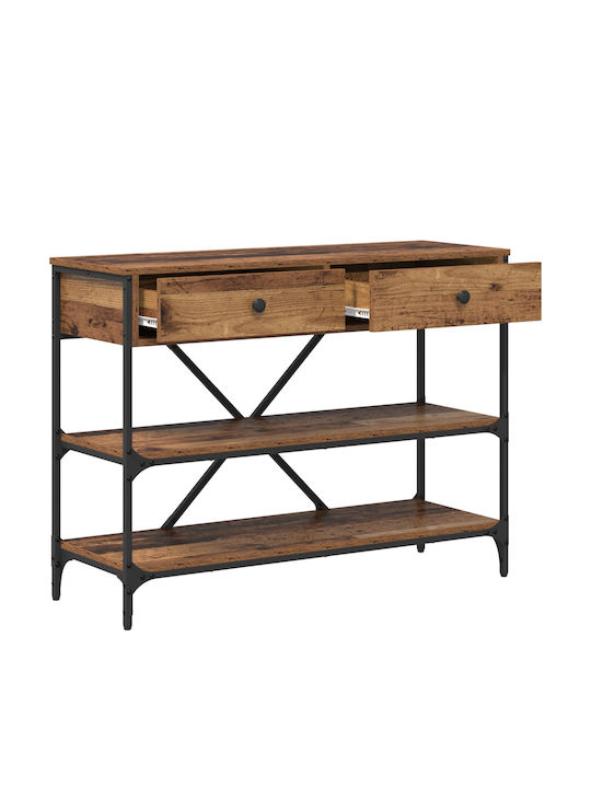 Wooden Console Table Old Wood L100xW34.5xH75cm
