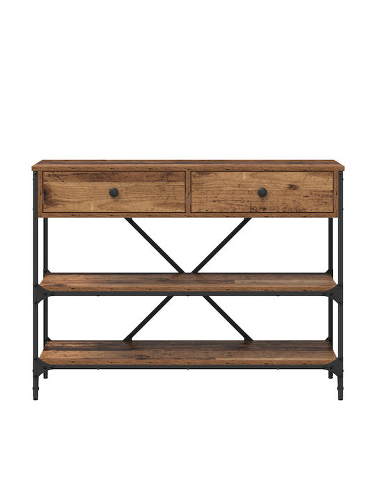 Wooden Console Table Old Wood L100xW34.5xH75cm