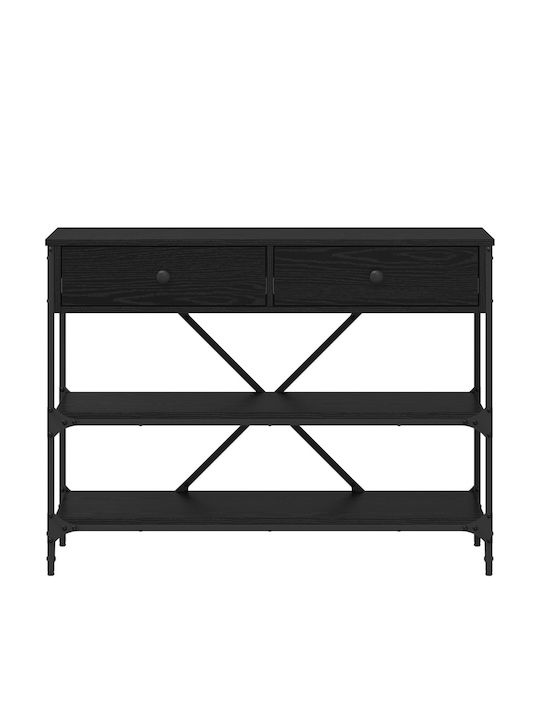 Wooden Console Table Black L100xW34.5xH75cm