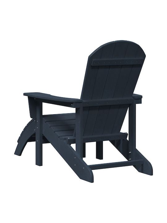 Șezlong Lemn Adirondack Albastru Marin 75x83x92cm
