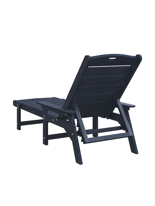 Ξαπλώστρα Πλαστική Navy Μπλε 162x53x98.5εκ.