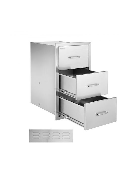 Kitchen Floor Drawer Unit Gray 46.99x57.15x57.15cm