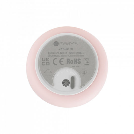 Mary's Led Kids Decorative Lamp Pink 16x11.1x11.1εκ.