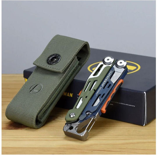 Leatherman Signal Free Knife Survival Educational Green in Sheath