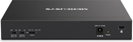 Mercusys MS110CMP v1 L2 PoE+ Switch cu 8 Porturi Gigabit (1Gbps) Ethernet