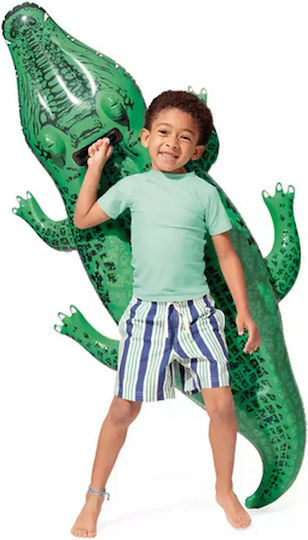 Intex Gator Παιδικό Φουσκωτό Ride On Θαλάσσης Κροκόδειλος με Χειρολαβές Πράσινο 168x86cm
