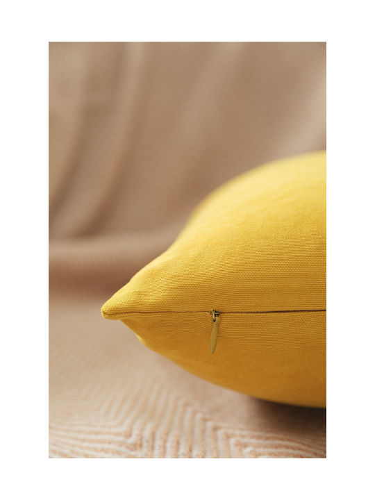 Domoletti Gelbes Sofa-Kissen 40x40cm