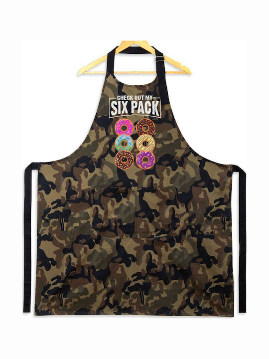 Check Out My Six Pack Şorțuri Chef Cu Buzunare Bumbac Camuflaj Adulți 100% Bumbac