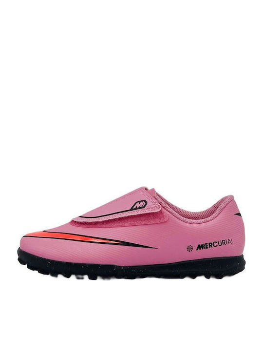 Παιδικά Ποδοσφαιρικά Παπούτσια Mercurial Vapor 16 Club Rasen ohne Schnürsenkel Magic Flamingo / Total Crimson / Black