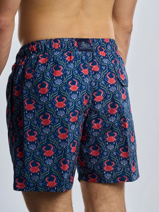 Costum De Baie Bărbați Pantaloni Scurți Albastru