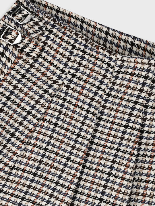 Kids' Skirt Brown Pied De Poule