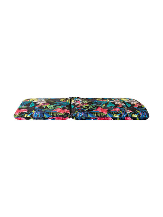 Garden Chair Cushion with Backrest Multicolour Leaf