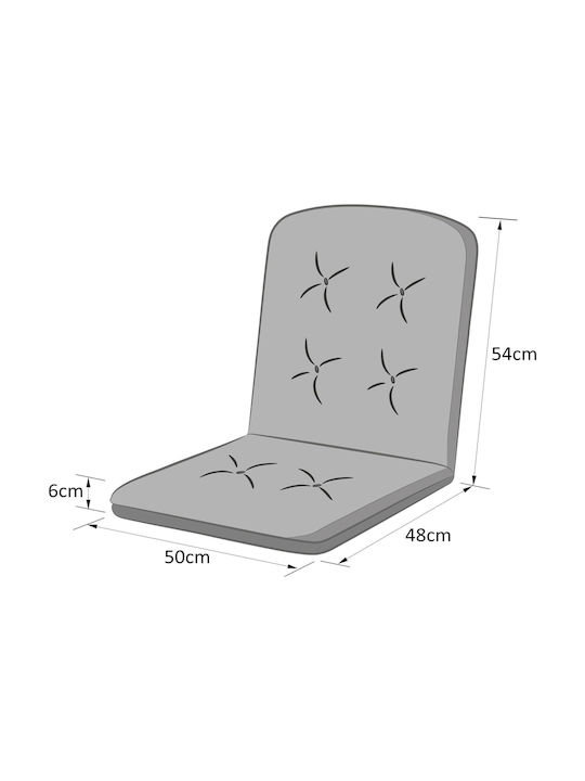 Garden Chair Cushion with Backrest Blue