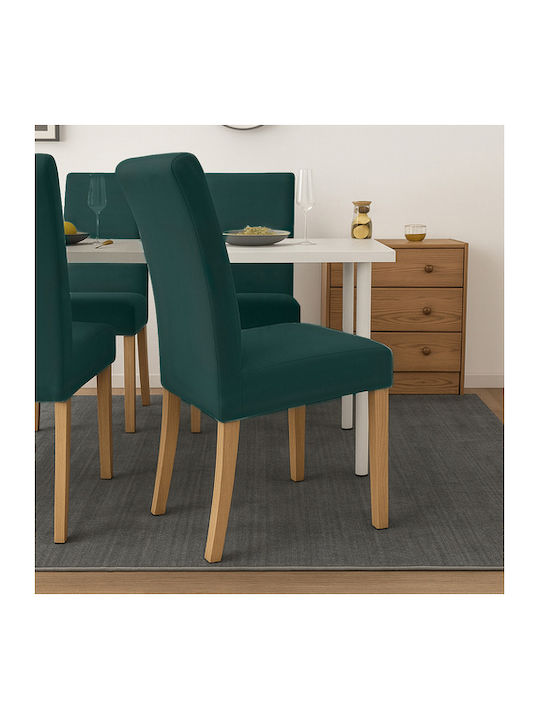 Ruhhy Elastic Cover for Chair Green 65x40cm 6pcs