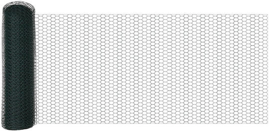 vidaXL Wire Fencing Galvanized with PVC Coating Set Green 0.6x10m