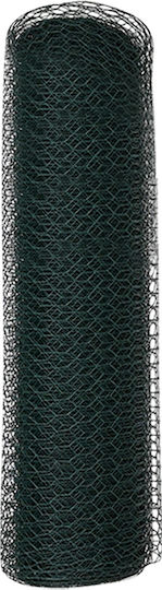 vidaXL Wire Fencing Galvanized with PVC Coating Set Green 0.6x10m