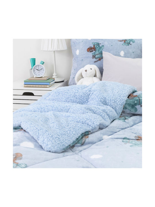 Borea Kids Duvet Cover Single Aviator Petrol 160x220cm