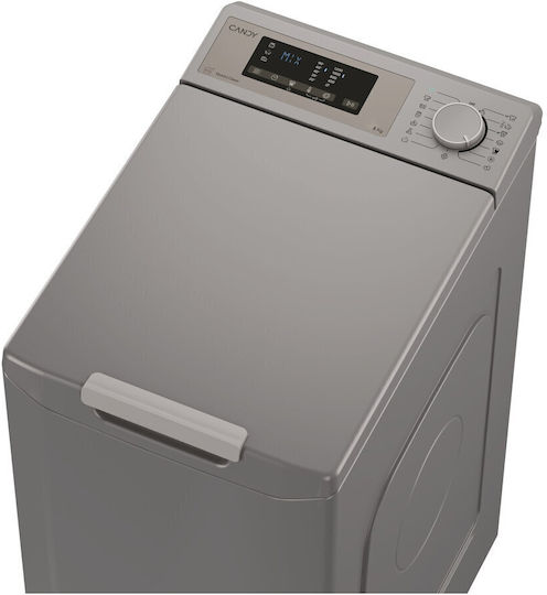 Candy Toplader-Waschmaschine 8kg 1200 Umdrehungen Gray TCA283DR2-S