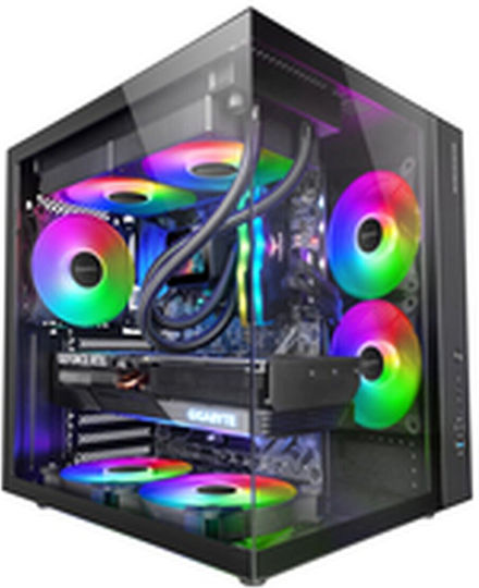 Mars Gaming Gaming Midi Tower Κουτί Υπολογιστή με Πλαϊνό Παράθυρο Μαύρο
