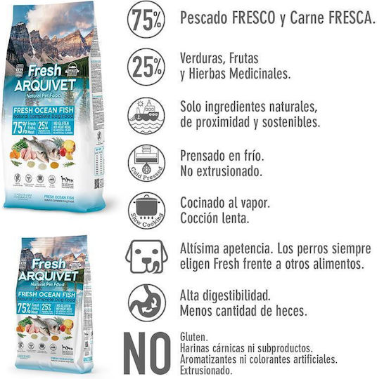 Arquivet Fresh 2.5kg Dry Food for Dogs Gluten-Free with Fish