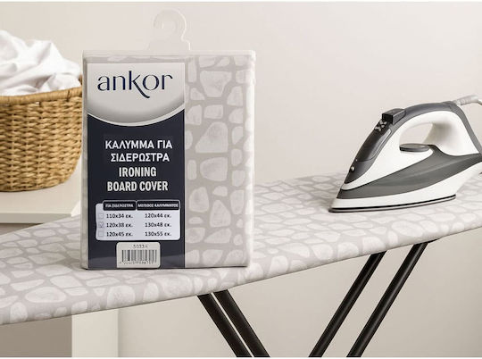 Ankor Ironing Board Cover Gray 130x48cm