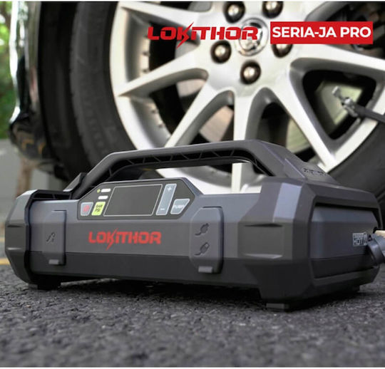 Lokithor JA302 PRO Φορητός Εκκινητής Μπαταρίας Αυτοκινήτου 3000A με Power Bank / USB / Τρόμπα / Φακό 12V