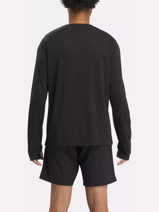 Long Sleeve Tech Αθλητικό T-shirt Night Black