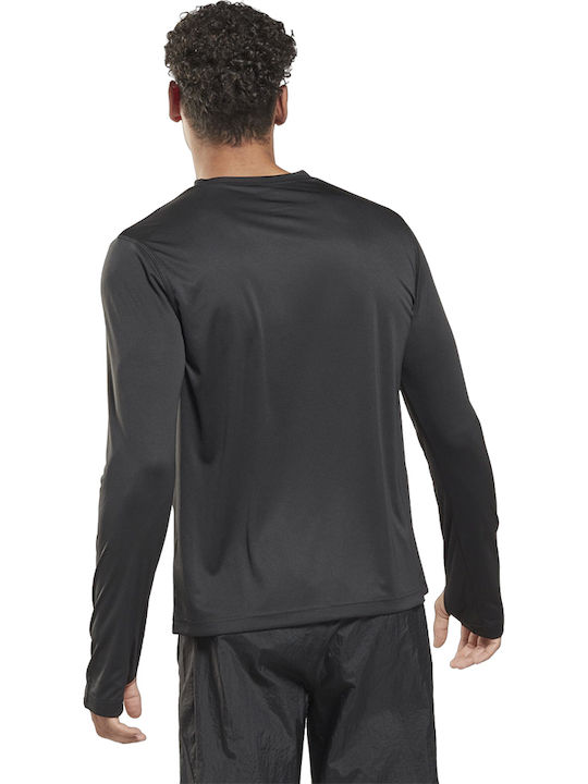Long Sleeve Tech Αθλητικό T-shirt Night Black