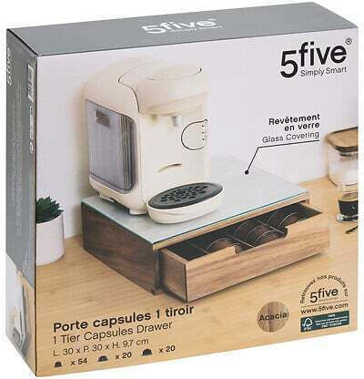 5Five Glass Storage Drawer 30x30x9.7cm 190135