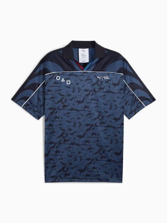 Sportliches Herrenblusen Kurzarm T-Shirt Blau