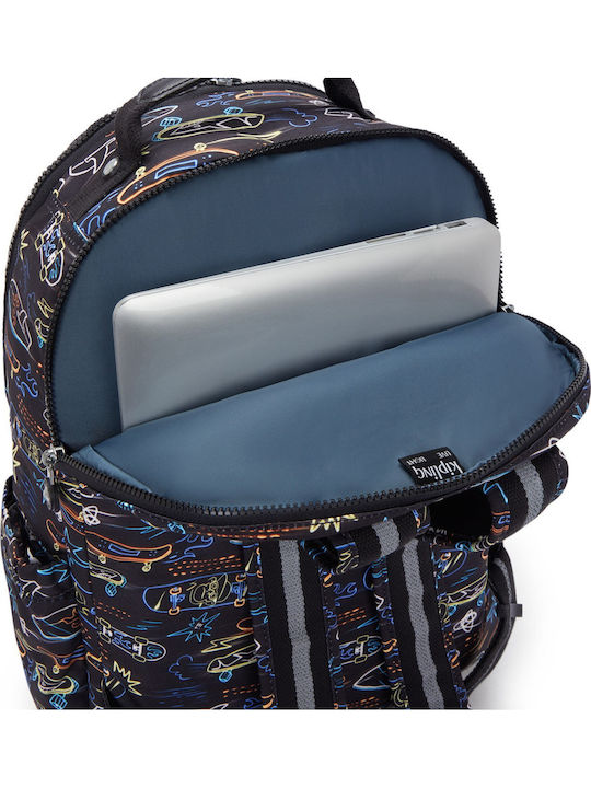 Kipling Seoul Τσάντα Πλάτης για Laptop 15" Πολύχρωμη
