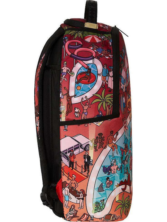 Sprayground DLXR Schulranzen Rucksack für Junior High-High School mit Flaschenhalter Mehrfarbig 29 x 15 x 45cm