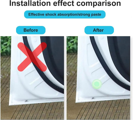 Anti-Vibration Phosphorescent Silicone Car Stickers Doors Hood & Trunk Set 10 Pieces Tc-247