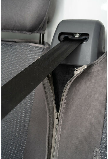 Lampa Car Seat Covers Headrests 3 Rows of Seats Dark Gray Color Sedili Set Large Medium Lampa 1 Piece L5503.0