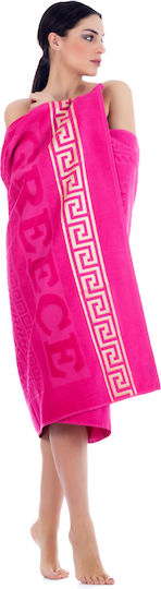 Beach Towel Cotton Fuchsia 170x100cm.
