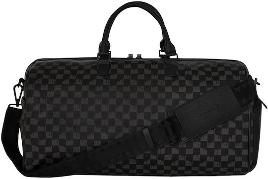 Sprayground Sharks In Paris Duffle Reisetasche Schwarz aus Künstliches Leder L50xB25xH27cm