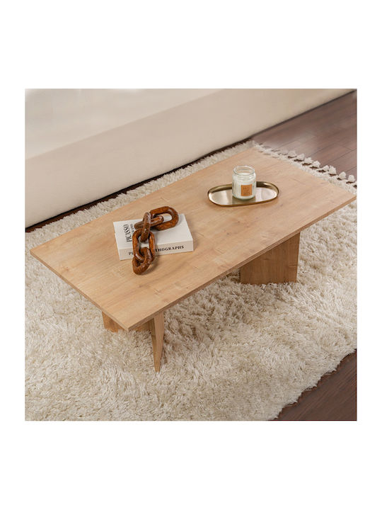 Mese De Cafea Centrală Rectangulară Sabin Din Lemn Sapphire Oak L119xL60xÎ40cm